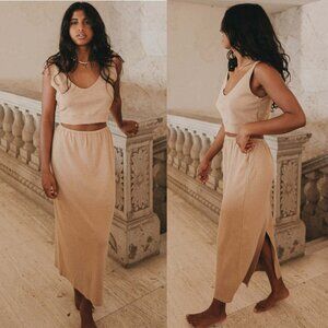 Harly Jae Kea Skirt in Camel Small